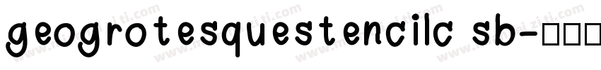 geogrotesquestencilc sb字体转换